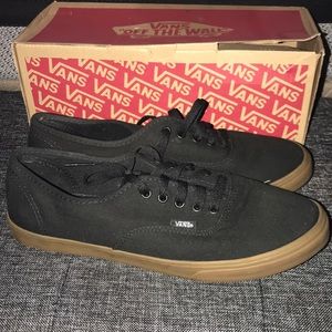Black Gumsole Vans
